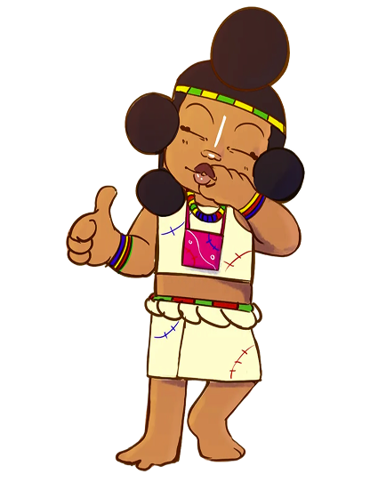 A RapKids character giving a thumbs up