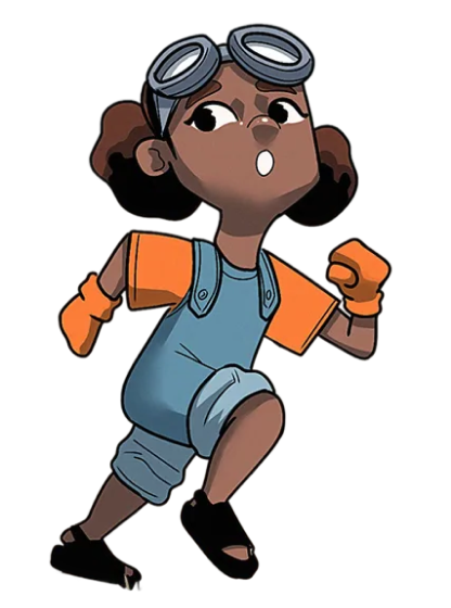 A RapKids finalist character